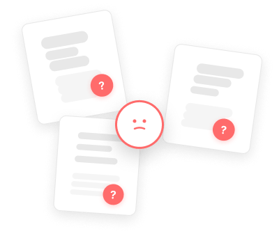 분산된 엔지니어링 계산 문서를 표현한 일러스트